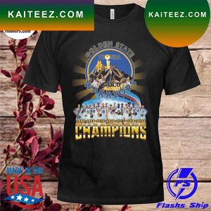 Golden State Warriors gold blooded 1947 2022 champions T-shirt
