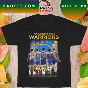 Golden state warriors Wiggins Thompson poole signatures T-shirt
