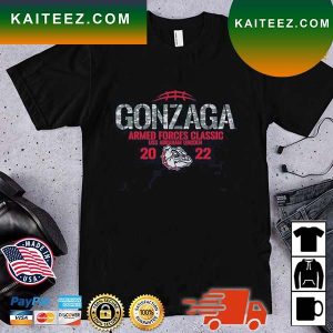 Gonzaga Bulldogs 2022 Armed Forces Classic USS Abraham Lincoln T-Shirt