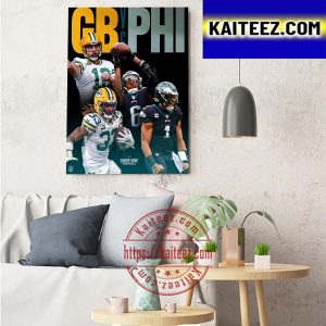 Green Bay Packers Vs Philadelphia Eagles NFL On SNF Art Decor Poster Canvas