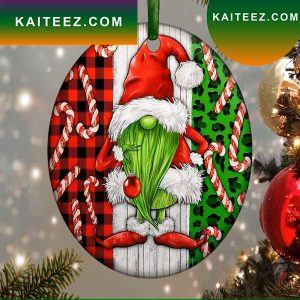Green Gnome Christmas Ornament