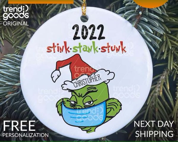 Grinch Face Mask Christmas Grinch Christmas Ornament