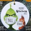 Grinch New York Mets Christmas Ceramic Grinch Christmas Ornament