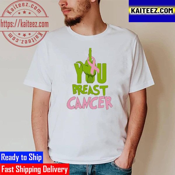 Grinch You Breast Cancer Vintage T-Shirt