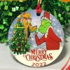 Grinch Boston Chicago Cubs Christmas Ceramic Grinch Christmas Ornament