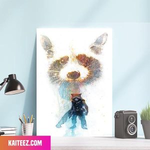 Guardians Of The Galaxy Rocket Raccoon Comic Art Poster