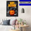 Happy Halloween X Hamilton Honey Badgers CEBL Art Decor Poster Canvas