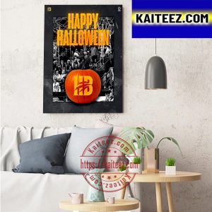 Happy Halloween X Hamilton Honey Badgers CEBL Art Decor Poster Canvas