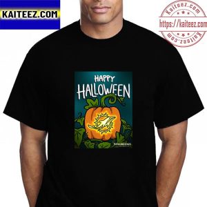 Happy Halloween X Miami Dolphins NFL Vintage T-Shirt