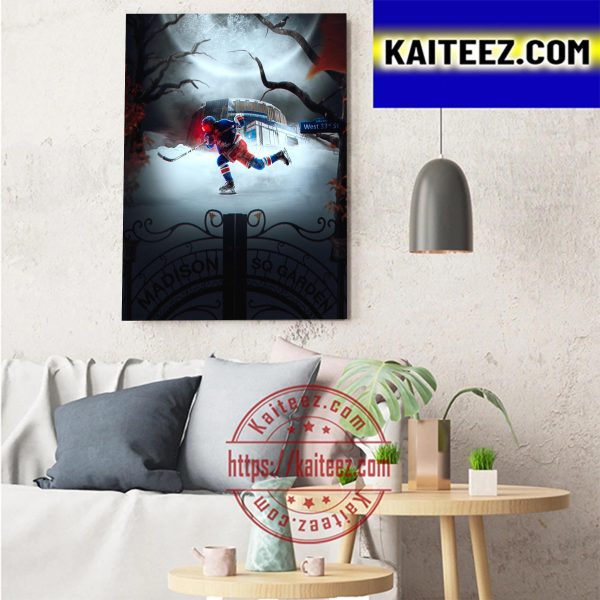 Happy Halloween X New York Rangers NHL Art Decor Poster Canvas