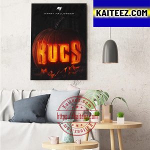 Happy Halloween X Tampa Bay Buccaneers NFL Art Decor Poster Canvas