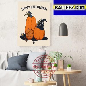 Happy Halloween X Washington Wizards NBA Art Decor Poster Canvas