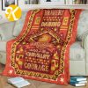 Harry Potter Funny Gryffindor Cat Emotions Pattern Sherpa Throw Blanket