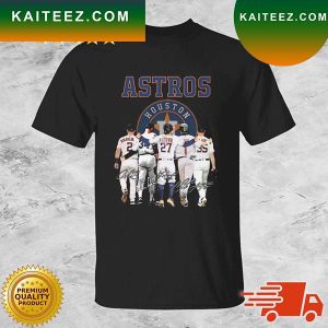 Houston Astros Alex Bregman Myles Straw Jos? Carlos Altuve And Justin Verlander Signatures T-shirt