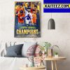 Houston Astros Are World Champions 2022 MLB World Series Art Decor Poster Canvas