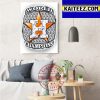 Houston Astros Champions 2022 World Series Champs Art Decor Poster Canvas