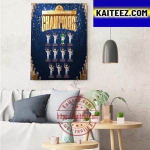 Houston Astros Chams 2022 World Series Champions Art Decor Poster Canvas