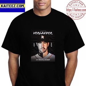 Houston Astros Justin Verlander 2011 2022 AL CY Young Award Vintage T-Shirt