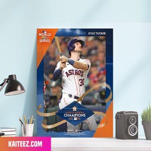 Houston Astros Kyle Tucker Fanatics Authentic World Series Champions Sublimated Plaque Poster