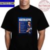 Houston Astros Projected Starting MLB Lineup Vintage T-Shirt