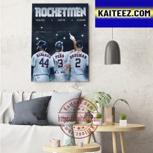 Houston Astros Rocketmen In 2022 MLB World Series Art Decor Poster Canvas