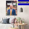 Houston Astros Thank You For The Everything Jim Crane Art Decor Poster Canvas