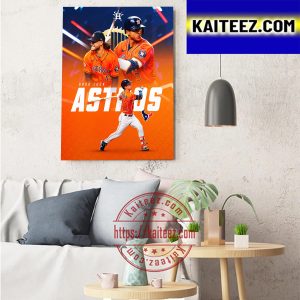 Houston Texans Good Luck Houston Astros At 2022 MLB World Series Art Decor Poster Canvas
