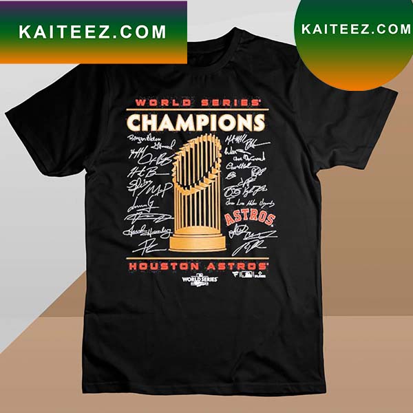 2022 American League Champions Houston Astros Roster T-Shirt - Kaiteez