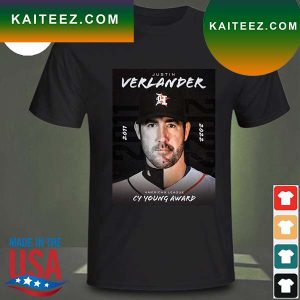 Houston astros justin verlander 2011 2022 al cy young award T-shirt