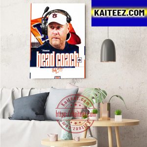 Hugh Freeze Is Head Coach Auburn Football Art Decor Poster Canvas