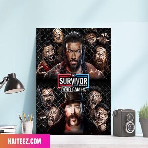It Aint No Game It Is War WWE Survivor Series War Games Poster