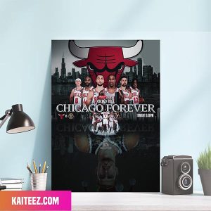 It Is Chicago Bulls Forever x Black Panther Wakanda Forever Night At The UC Poster