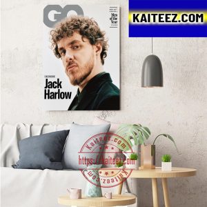 Jack Harlow Men Of The Year Issue On GQ Cover Art Decor Poster Canvas