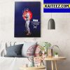 Jeff McNeil 2022 Silver Slugger Award Winner Art Decor Poster Canvas