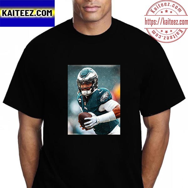 Jalen Hurts 102 Rushing Yards In The First Quarter Vintage T-Shirt - Kaiteez