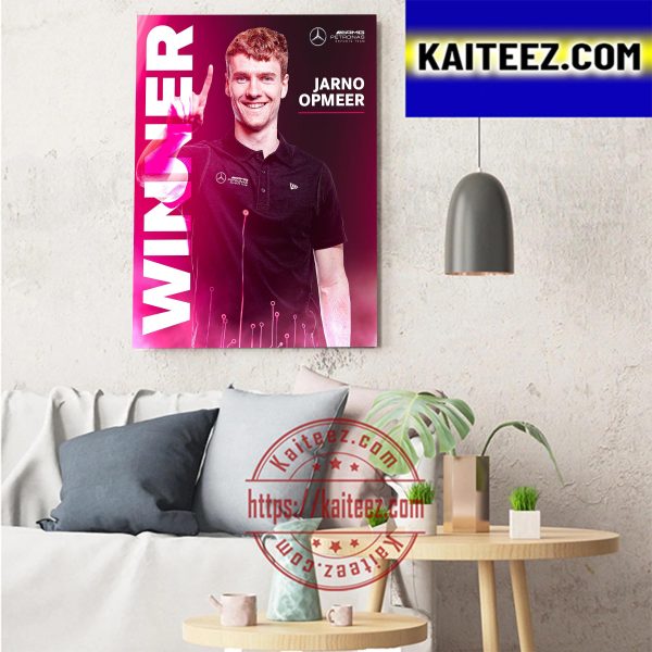Jarno Opmeer Winner F1 Esports Series Pro Championship 2022 Art Decor Poster Canvas