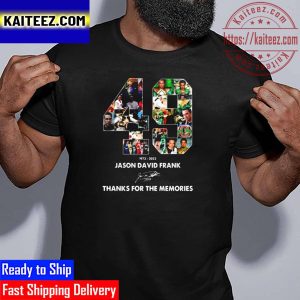Jason David Frank 49 Years Of 1973 2022 Thank You For The Memories Signature Vintage T-Shirt