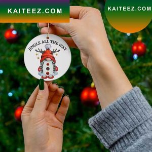 Jingle All The Way Gnome Christmas Ornament