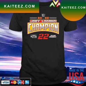 Joey Logano Team Penske 2022 NASCAR Cup Series Champion Name & Number T-shirt