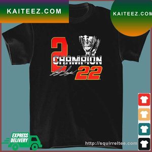 Joey Logano Team Penske Two-Time NASCAR Cup Series Champion T-Shirt