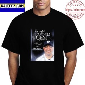 Jose Trevino New York Yankees Rawlings Sports 2022 AL Platinum Glove Award Vintage T-Shirt