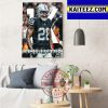 Josh Jacobs 303 Total Yards Vs Seattle Seahawks Art Decor Poster Canvas