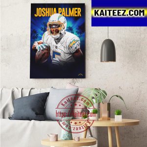 Joshua Palmer Los Angeles Chargers Vs Atlanta Falcons NFL Art Decor Poster Canvas