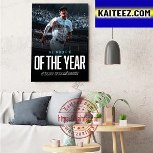 Julio Rodriguez Is 2022 AL Rookie Of The Year Art Decor Poster Canvas