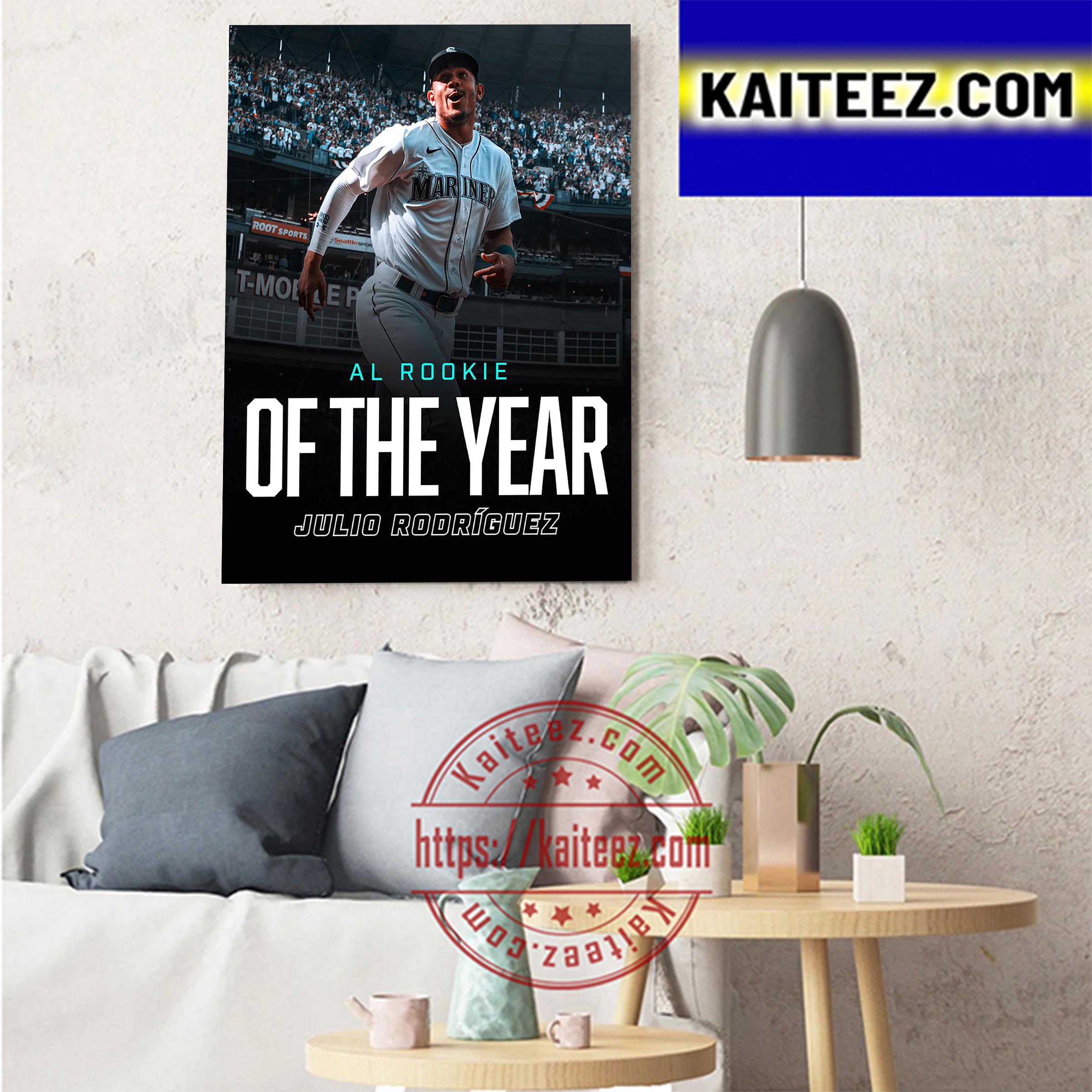 Julio Rodriguez Is The 2022 AL Rookie Of The Year Home Decor Poster Canvas  - REVER LAVIE