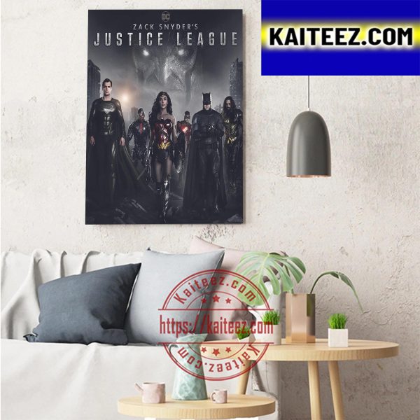 Justice League Zack Snyder Official Poster Art Decor Poster Canvas