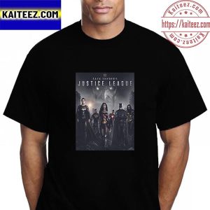 Justice League Zack Snyder Official Poster Vintage T-Shirt