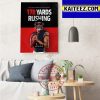 Justin Fields 178 Rush Yds Art Decor Poster Canvas