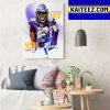 Jonathan Taylor Wins AFC Offensive Player Of The Week Art Decor Poster Canvas