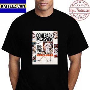 Justin Verlander Is 2022 American League Comeback Player Of The Year Vintage T-Shirt